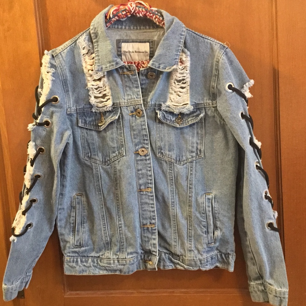 Y2K Denim Jacket - Sz M